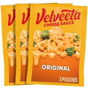 Velveeta Original Melting Cheese Sauce Pouches (3 ct Box, 4 oz Packets)